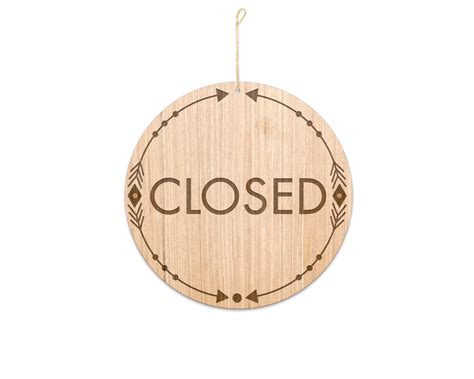 Unique open closed sign wooden open closed sign business open sign ...