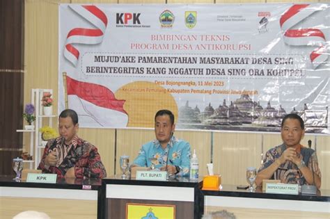 Gandeng Kpk Ri Dan Inspektorat Provinsi Pemkab Pemalang Gelar Bimtek