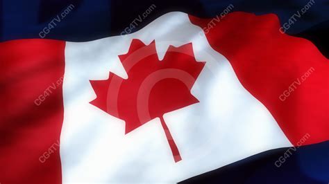 Canadian Flag Animated Background