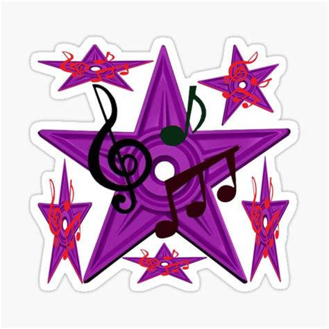 "Barnstar Music Notes" Sticker for Sale by Art4creativity | Redbubble