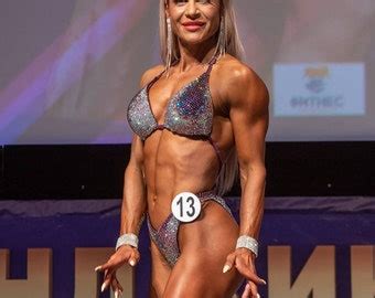 Npc Ifbb Competition Bikini Crystal Ab Leaves Figure Etsy