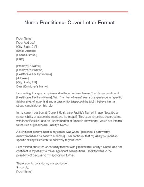 Nurse Practitioner Cover Letter 18 Examples Pdf Tips