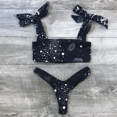 Free Shipping Marble Moon Stars Bikini Set Jkp Allkpop Shop