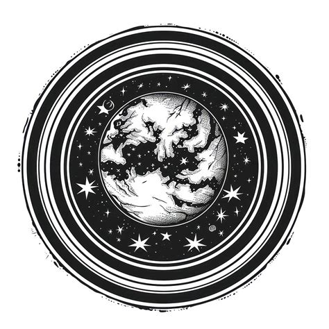 Earth astronomy universe emblem. | Free Photo Illustration - rawpixel