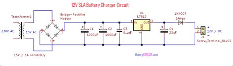 12V SLA Battery Charger Circuit