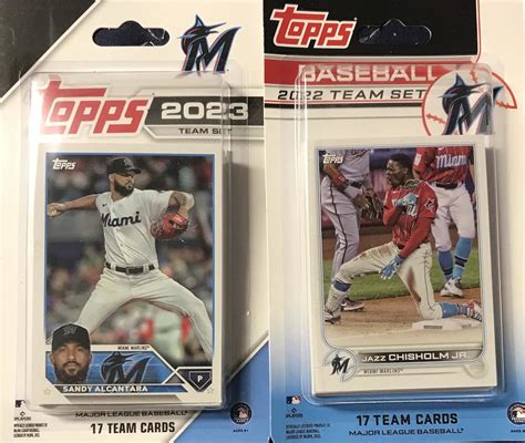 Amazon Miami Marlins Topps Factory Sealed Team Set GIFT LOT