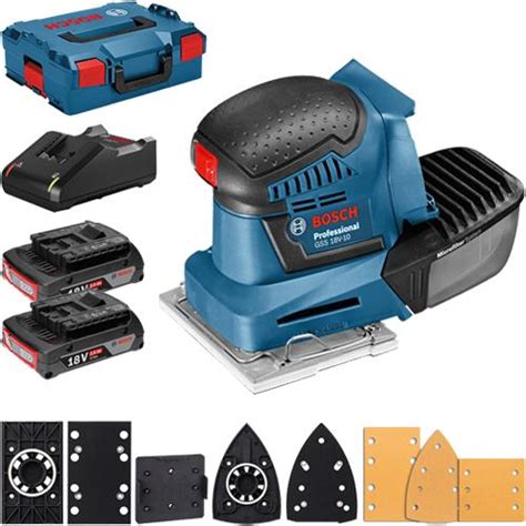 Bosch Gss V V Orbital Palm Sander With X Ah Batteries