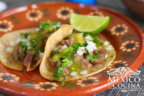 Tacos de Barbacoa de Lengua de res México en mi cocina Receta