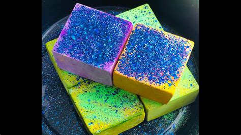 Asmr Crunchy Dyed Gym Chalk Wglitter💜🧡💚💙💛oddly Satisfying Stress