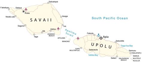 Map of Samoa - GIS Geography