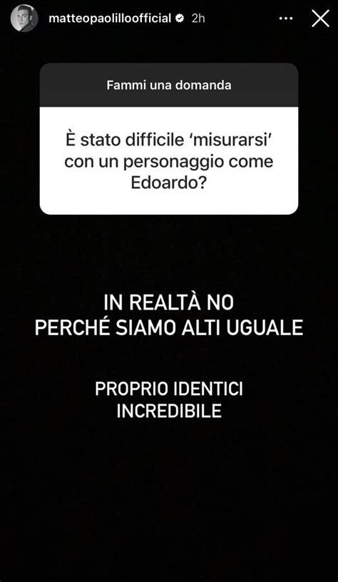 Matteo Paolillo Spiazza Tutti Con Una Dichiarazione Sul Suo Personaggio