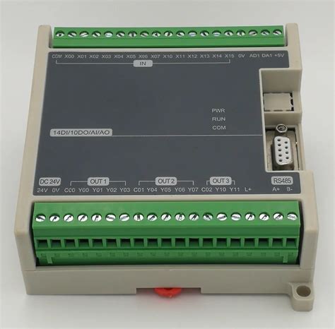 Controlador Programable FX1N FX2N Fx3U 14MR 24MR 24MT PLC Motor Paso A