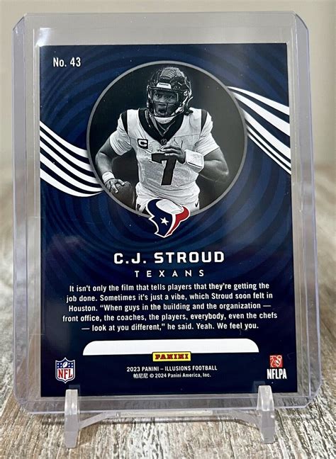 2023 Panini Illusions CJ Stroud RC Trophy Collection Orange 43