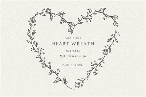 Floral Heart Wreath Svg Valentines Svg Frame Love Svg 1191950