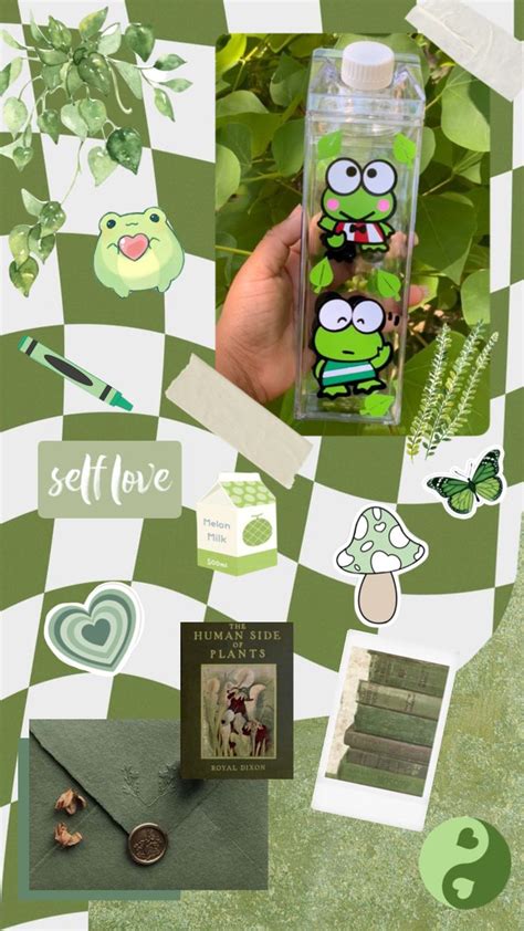 Kero Kero Myfirstshuffle Moodboard Aesthetic Green Collage Mood