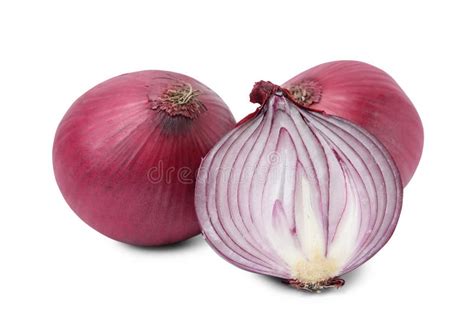 Ripe Fresh Red Onions Isolated On White Stock Photo Image Of Nutrient