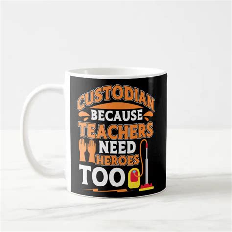 School Custodian Appreciation Janitor Work Uniform Coffee Mug | Zazzle