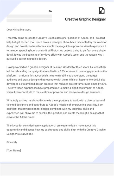 14 Creative Graphic Designer Cover Letter Examples Plus Recruiter Insights Updated For 2025