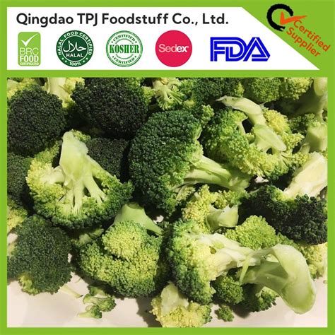 Health Frozen Broccoli Bulk Iqf Vegetables With Mm Mm Cut