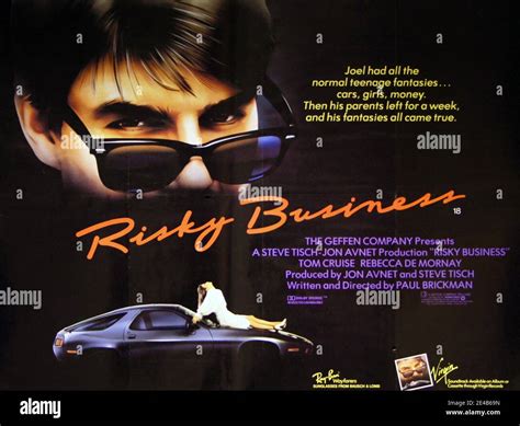 RISKY BUSINESS 1983 Warner Bros film with Tom Cruise Stock Photo - Alamy