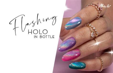 Lakier Hybrydowy Molly Lac Flashing Holo In Bottle G T Czowy