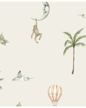 Koo Koo Kangaroo Pattern Wallpaper - Creative Lab Amsterdam B2B