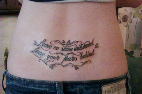 Nickelback Tattoo Lyrics from - "If today was your last day" Lower back ...