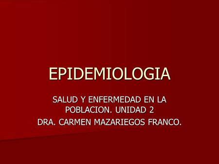 Epidemiología de enfermedades transmisibles ppt descargar