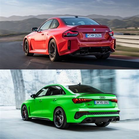 Photo Comparison 2023 Bmw M2 Vs 2022 Audi Rs3 Sedan