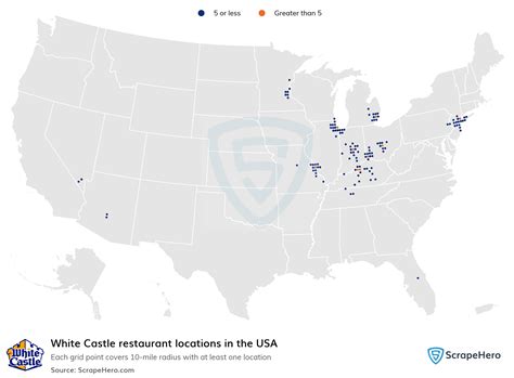 Number of White Castle locations in the USA in 2024 | ScrapeHero