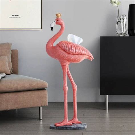 Luxury Pink Flamingo Decorations Room Tissue Box Living Room Decortive