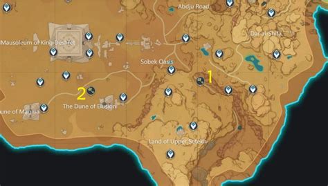 All Sumeru Desert Shrines Of Depths Locations | Genshin Impact 3.1 ...