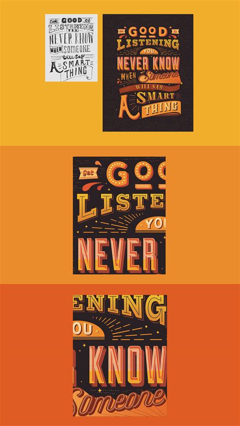 quote typography on Behance