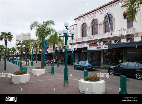 Art deco architecture on Emerson Street, Napier, Hawkes Bay, North ...