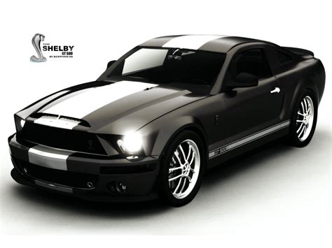 Shelby GT500 Black Wallpaper by REDWOOD3D on DeviantArt