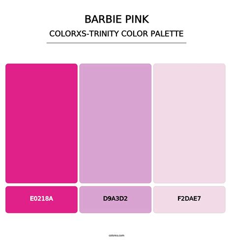 Barbie Pink color palettes - colorxs.com