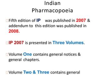 Introduction To Pharmacopoeia Ppt 2 Pptx