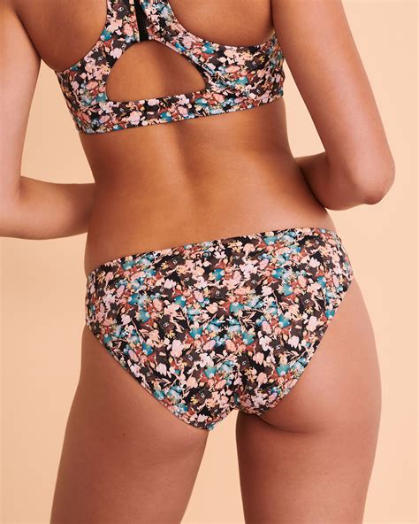 Roxy Active Hipster Bikini Bottom Retro Floral Bikini Village