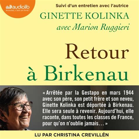 Stream Retour Birkenau De Ginette Kolinka Et Marion Ruggieri Lu Par