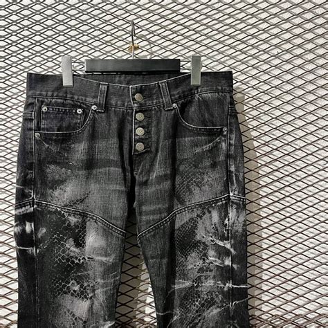 Tornado Mart Python Lace Up Flared Denim Pants Dude Online