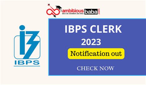 Ibps Clerk 2023 Notification Out For Clerk Crp Xiii