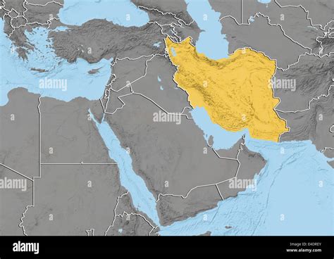 Iran Relief Map