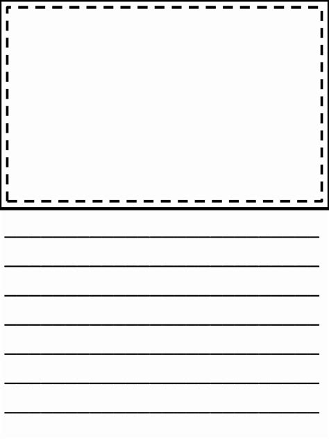 Free Printable Writing Paper With Drawing Box