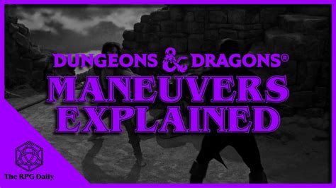 All The Battle Master Maneuvers Fighters In Dungeons Dragons YouTube