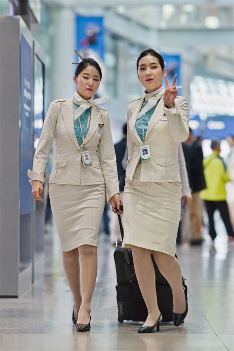 Korean Airlines Flight Attendant Uniforms