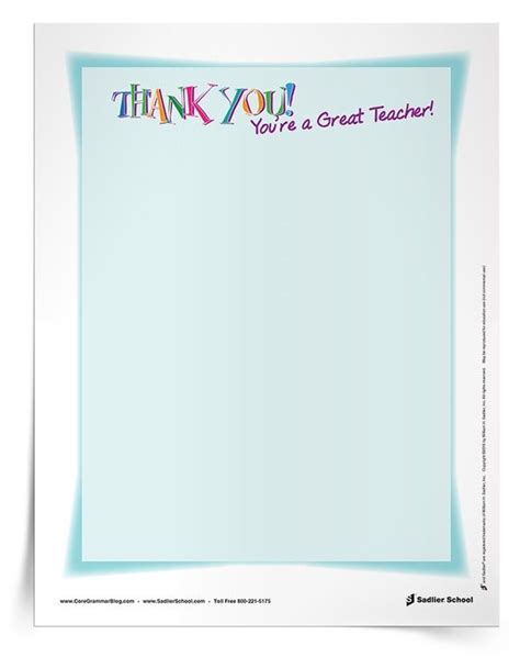 Writing Thank You Messages to Teachers; A Teacher Appreciation Week ...