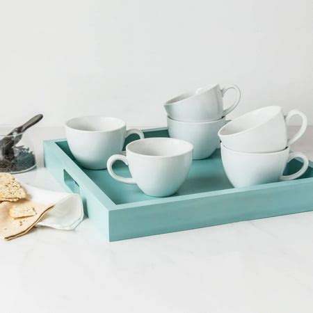 Better Homes and Gardens Cappuccino Mugs, White, Set of 6 - Walmart.com