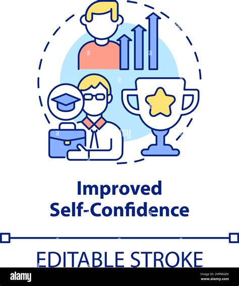 Improved Self Confidence Concept Icon Stock Vector Image Art Alamy