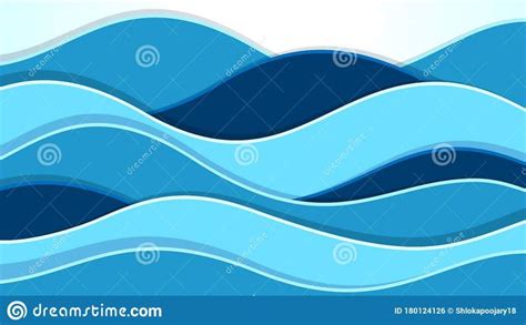 Light Blue Sea Cartoon Waves Ocean Waves New And Latest Design