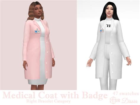 The Sims Resource Medical Accessory Coat With Badge